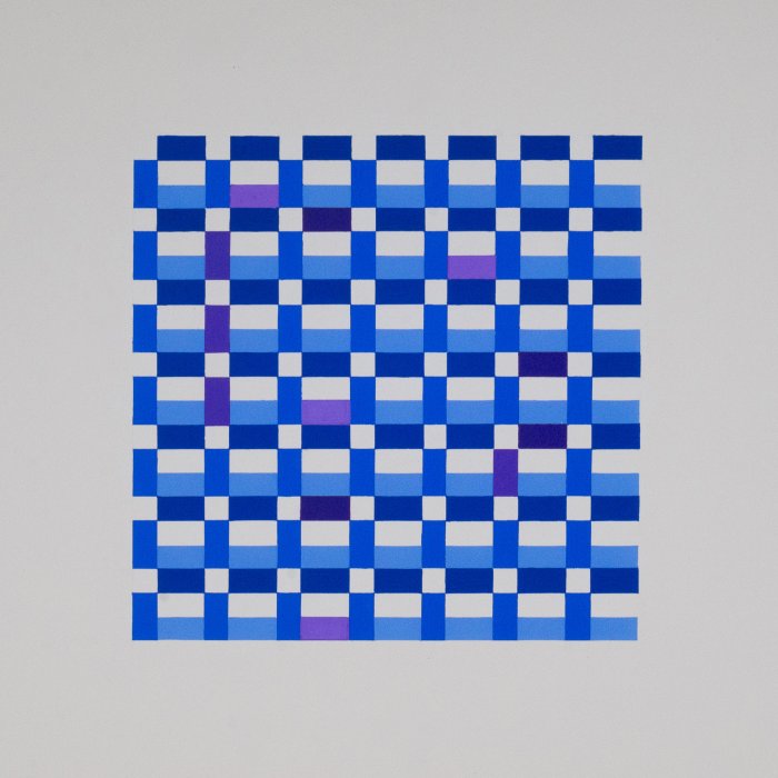 3 cuadrículas con 4 interferencias, 1955, Cornelia Vargas 3 cuadrículas con 4 interferencias, 1955, Cornelia Vargas